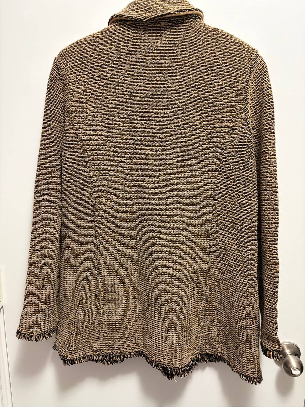 NWOT Chico’s Brown and Black Textured Double-breasted Blazer Size 3 US XL - Picture 8 of 8